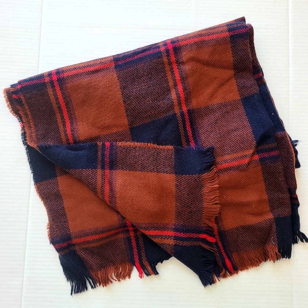 ZARA Plaid Oversize Scarf